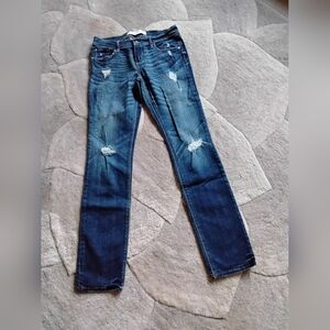 Womens ABERCAROMBIE & FITCH Straight Leg Skinny Jeans, Size 27.